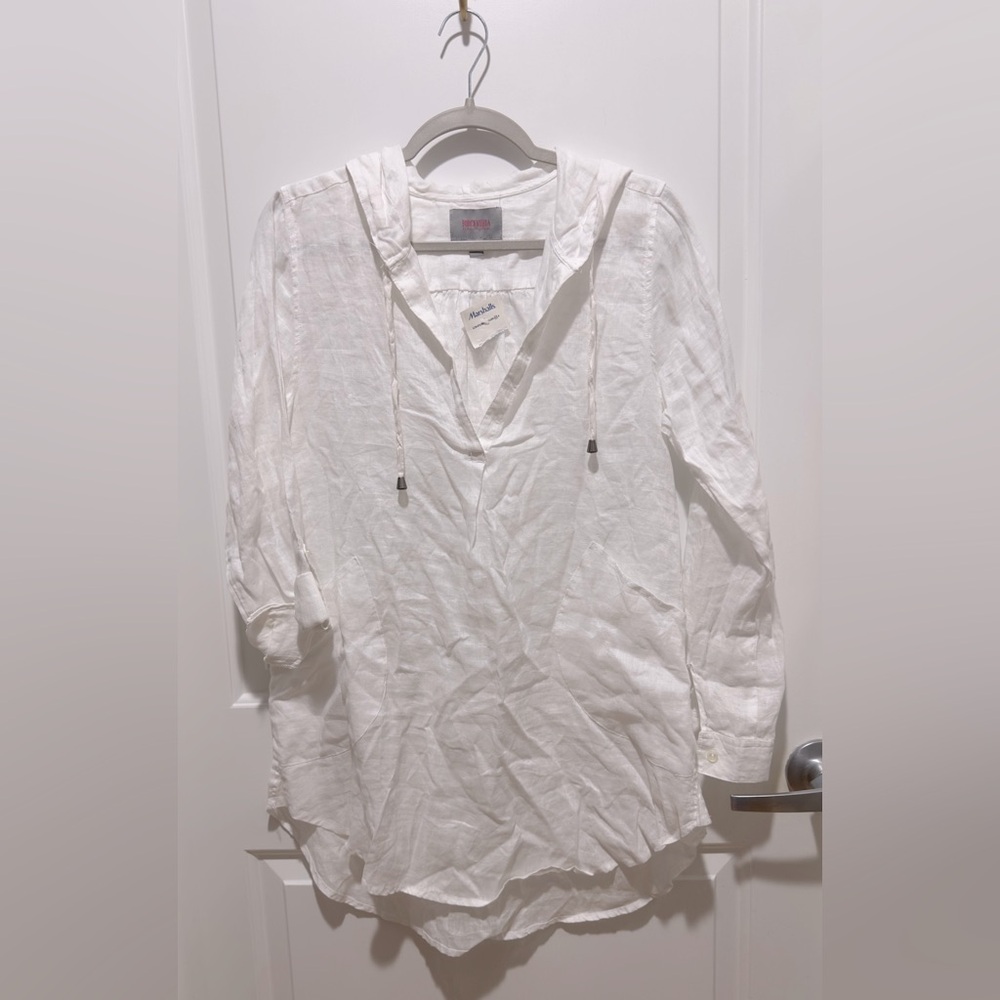 NWT Forcynthia Sz S Linen Coverup Tunic